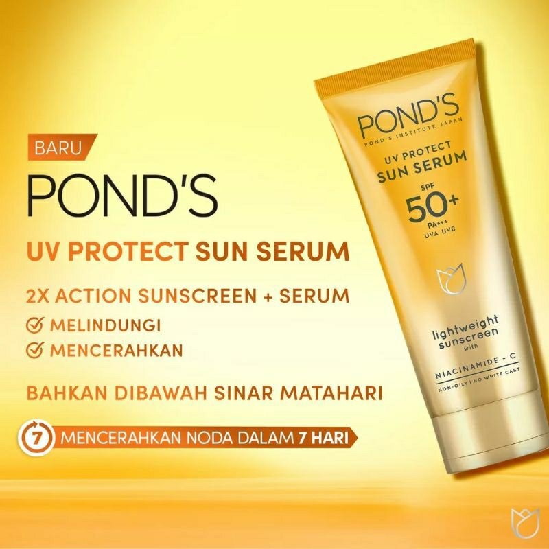 PONDS UV PROTECT SUN SERUM SPF 50+++ / PONDS UV PROTECT SUN SERUM SPF 35 PA+++ UVA UVB 30G ~ ORIGINAL 100℅