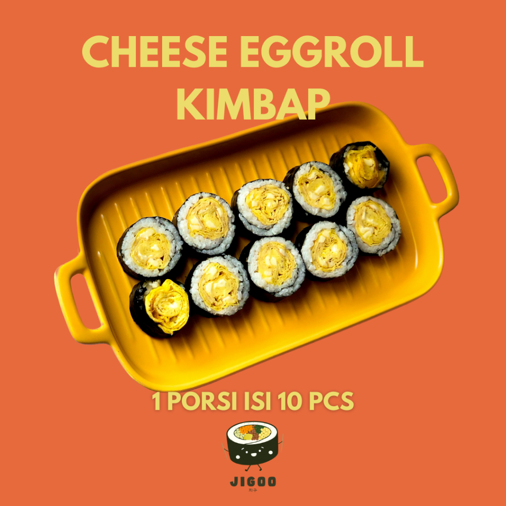 

KIMBAP / KIMBAB / GIMBAP CHEESE EGGROLL ISI 10PCS