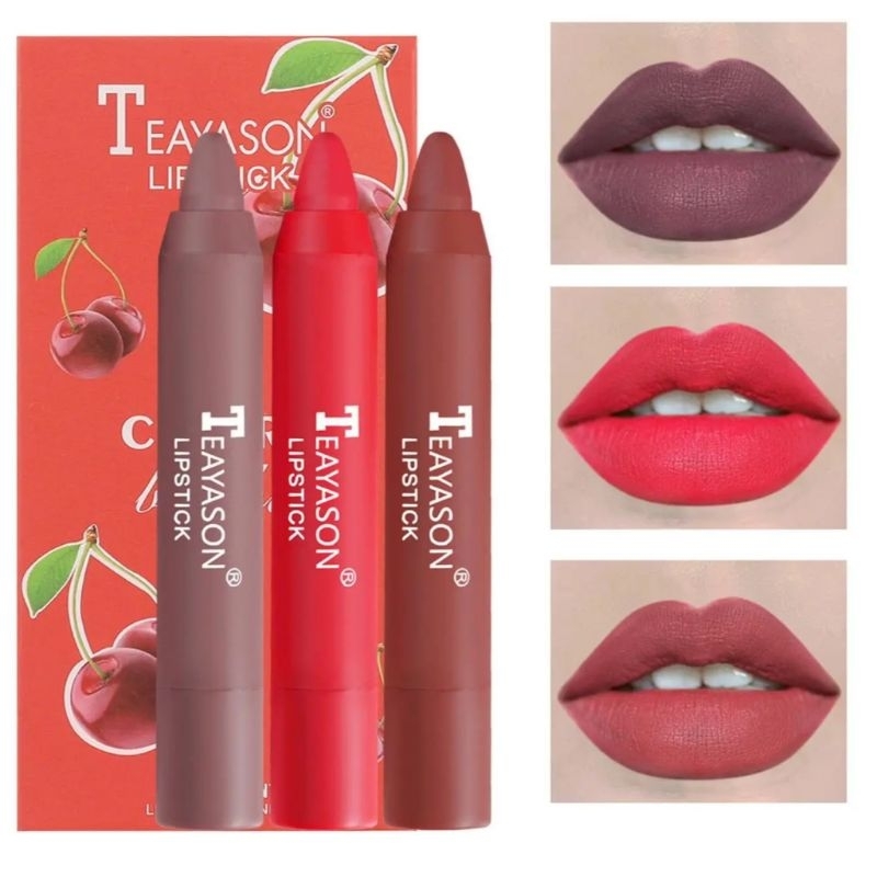 [ SATUAN ] TEAYASON LIPSTICK CRAYON WATERPROOF