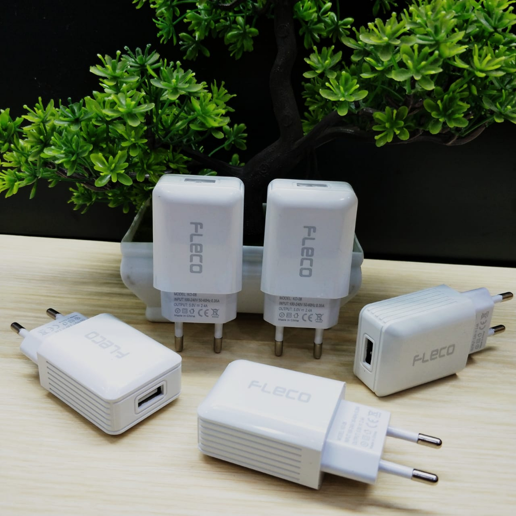 1PCS BATOK CHARGER FLECO KO-08 2.4A Original 1USB For All Smartphone