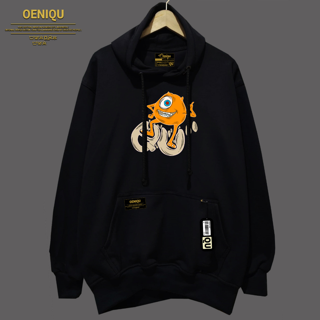 HOODIE PRIA DAN WANITA ORIGINAL OENIQU MOTIF MINION YELLOW