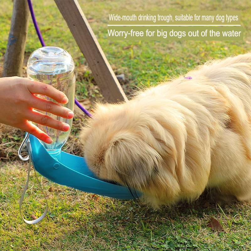 Botol Minum Travel Anjing Kucing 550ml Pet Portable Water Bottle Portable Outdoor Feeder Tempat Air Anabul Hewan Peliharaan