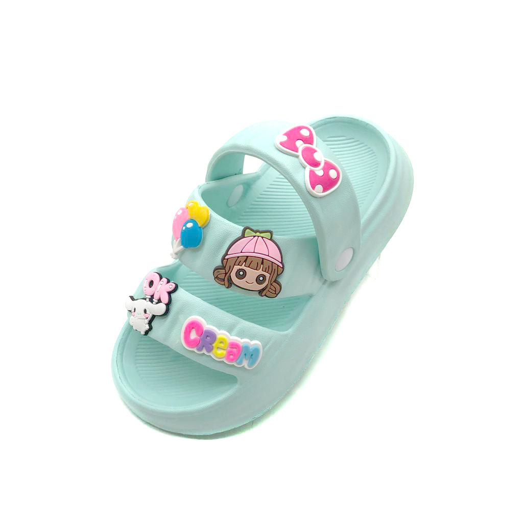 Sandal Selop Anak Perempuan Model Tali Belakang Stiker Cantik Terbaru Uk. 24-35