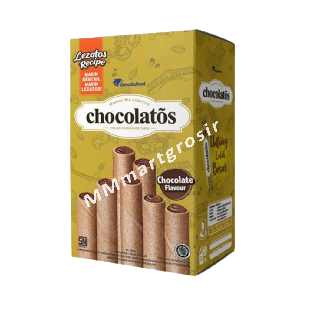 Chocolatos / Wafer Roll / Wafer Cokelat /  1box Isi 20pcs / 16gr