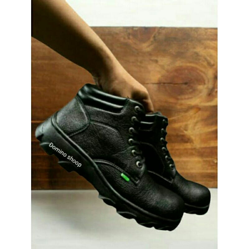 Sepatu Safety Boot Original Septi Pria Ujung Besi Sefty Shoes Septy Proyek Cowok Lapangan Terbaru BS