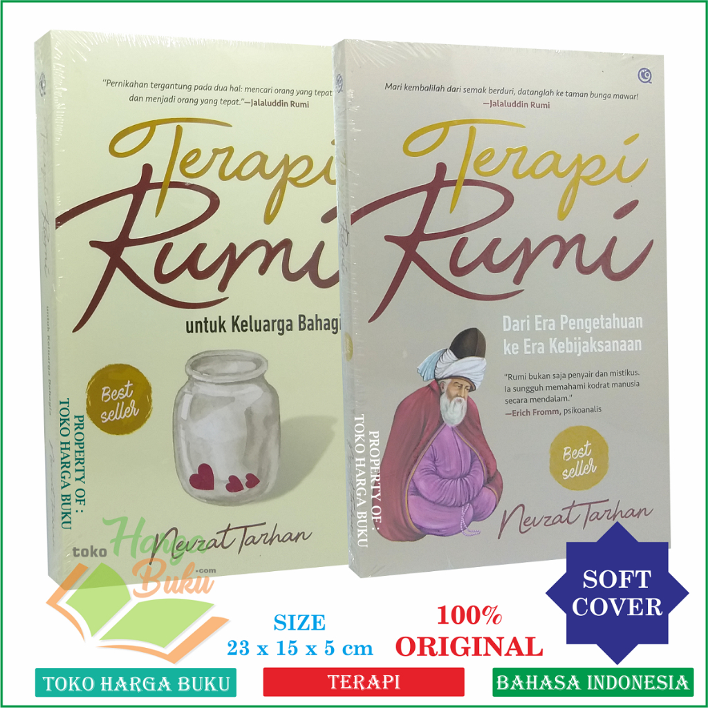 Foto Paket 2 Buku TERAPI RUMI Dari Era Pengetahuan ke Era Kebijaksanaan Dan untuk Keluarga Bahagia Penerbit QAF
