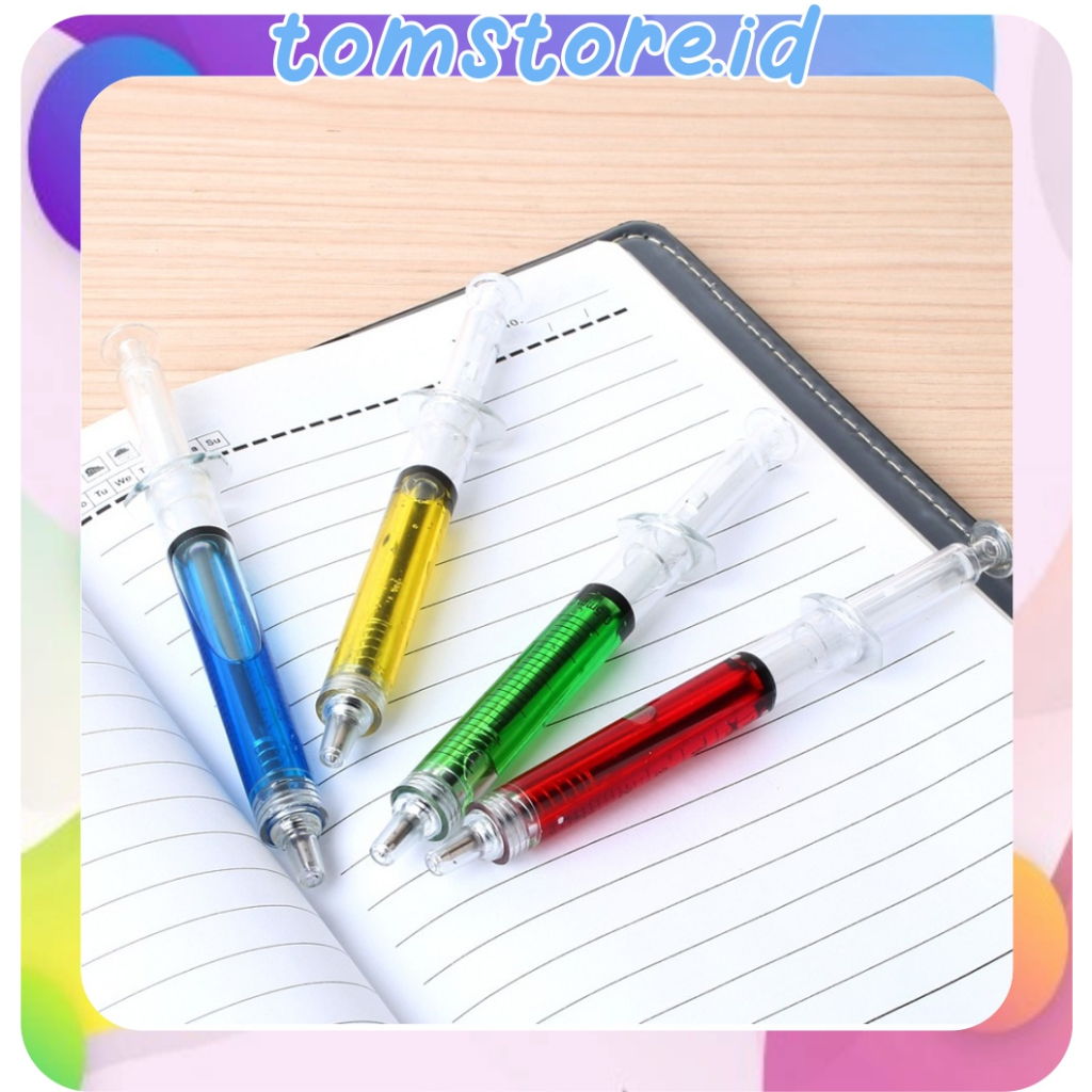 

TOMSTORE.ID Pulpen Jarum Suntik Lucu Korean Syringe Ballpoint Pen Souvenir S074