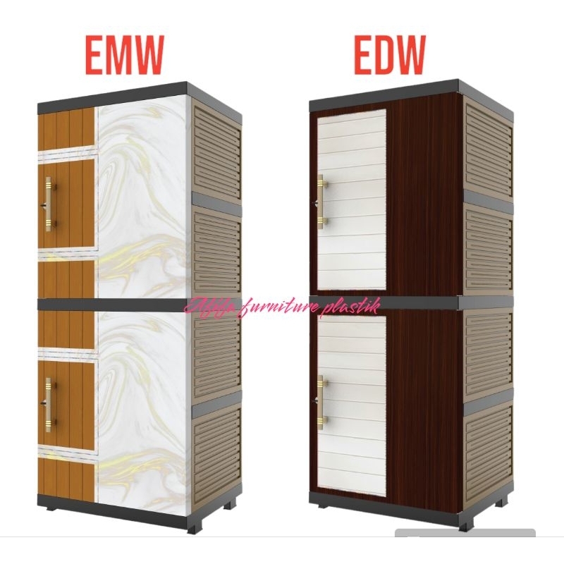 LEMARI PAKAIAN NACASE SUSUN 4 NAIBA - LEMARI PLASTIK NACAS