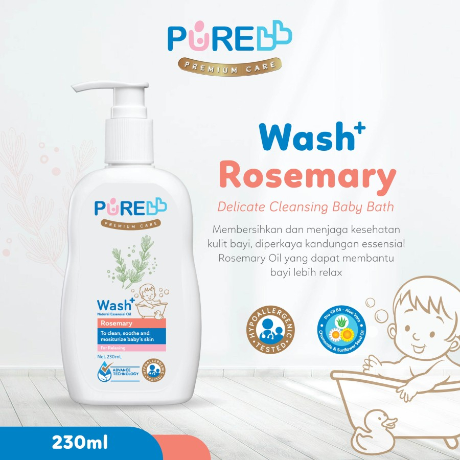 Pure Baby Wash / Sabun Mandi Bayi (Ready Varian Ukuran dan Aroma)