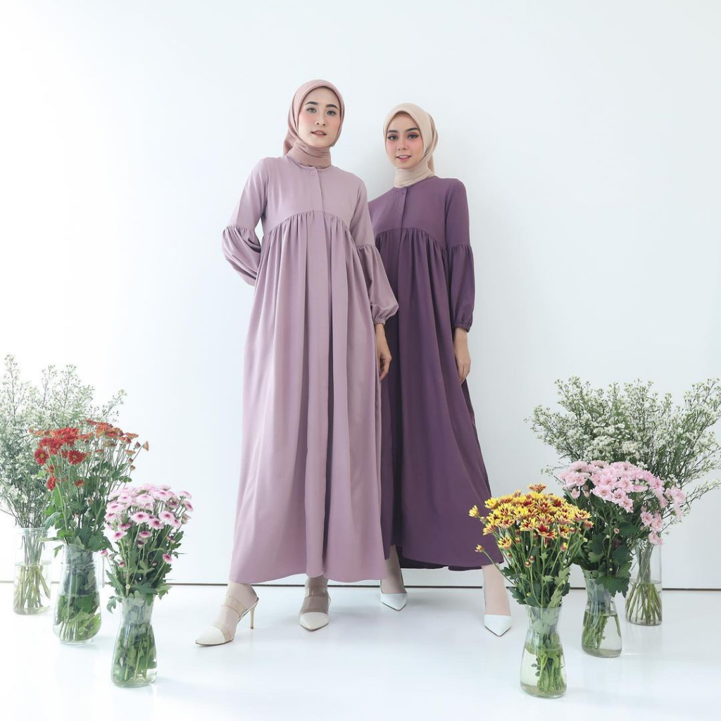 Lamia Dress Gamis Katun Senorita Cotton