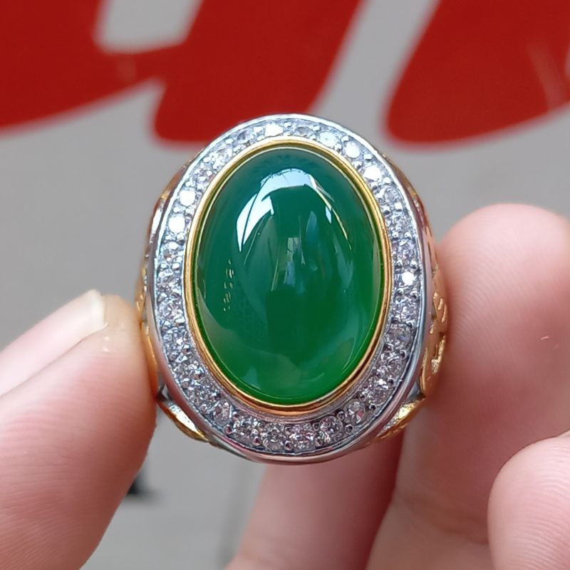 BATU IJO GARUT SIAP PAKAI ASLI NATURAL TOP QUALITY