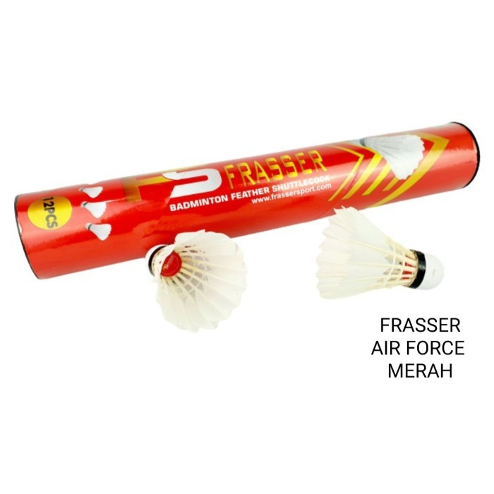 Frasser Kok Shuttlecock Badminton Bulutangkis Airforce Merah ZMG