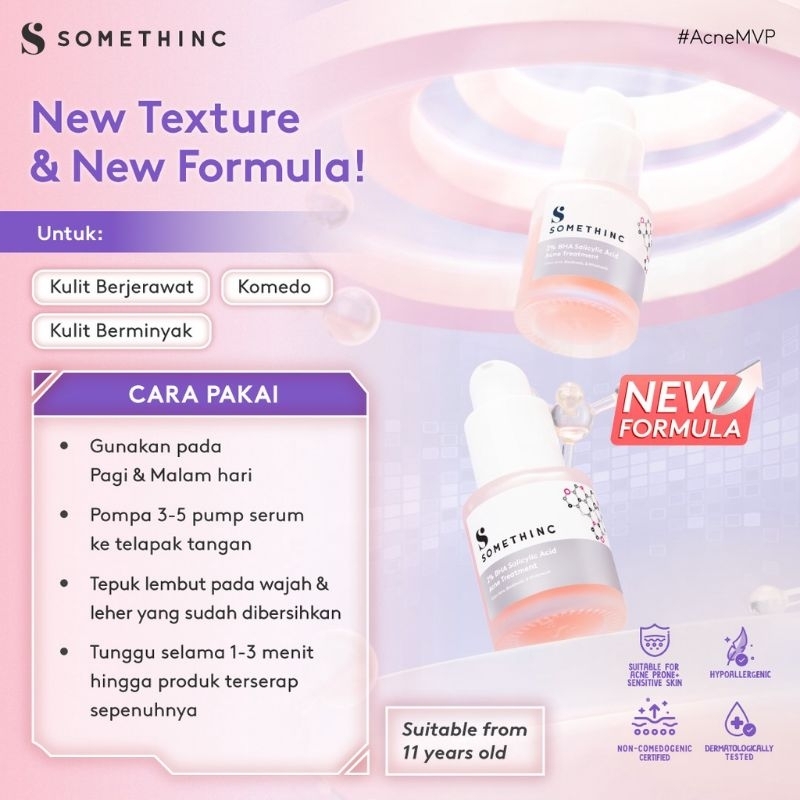 SOMETHINC 2% BHA Salicylic Acid Acne Treatment - Serum Usir Jerawat Mendem
