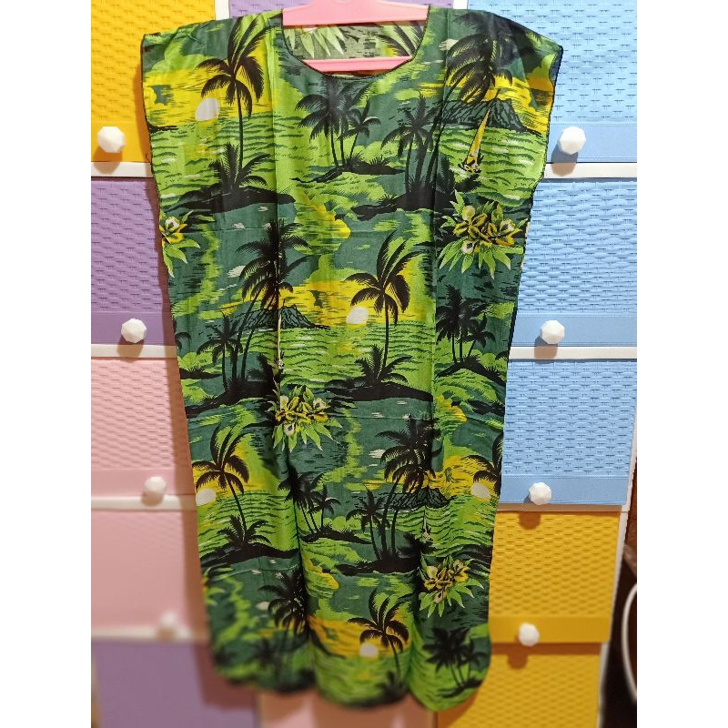 daster midi motif pantai