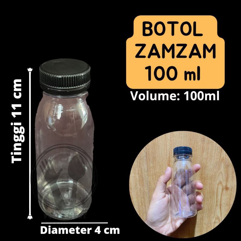 botol zam zam kecil botol zamzam kecil bening botol plastik bening transparan botol cantik botol100ml