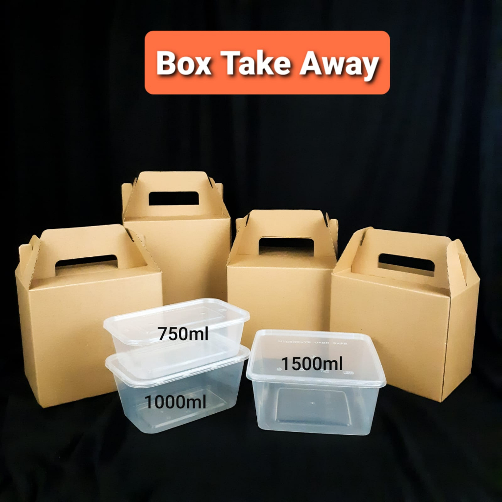 

Box Jinjing Hampers / Dus Take Away / Carry Pack Thinwall 1000ml isi 2