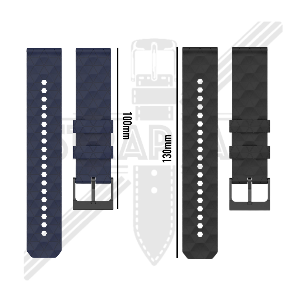 ZQT Strap 20mm Garmin Venu / Venu SQ - Tali Jam Silikon Rubber Quick Release