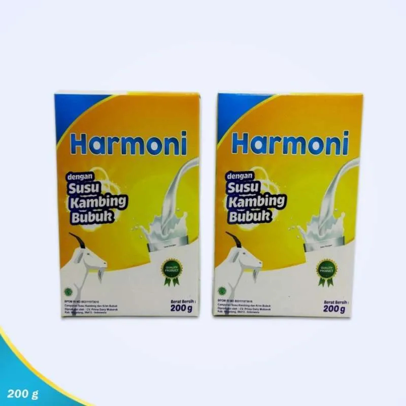 

Susu Kambing Etawa Harmoni (Tinggi Kalsium) SUSU KAMBING HARMONI 200gr