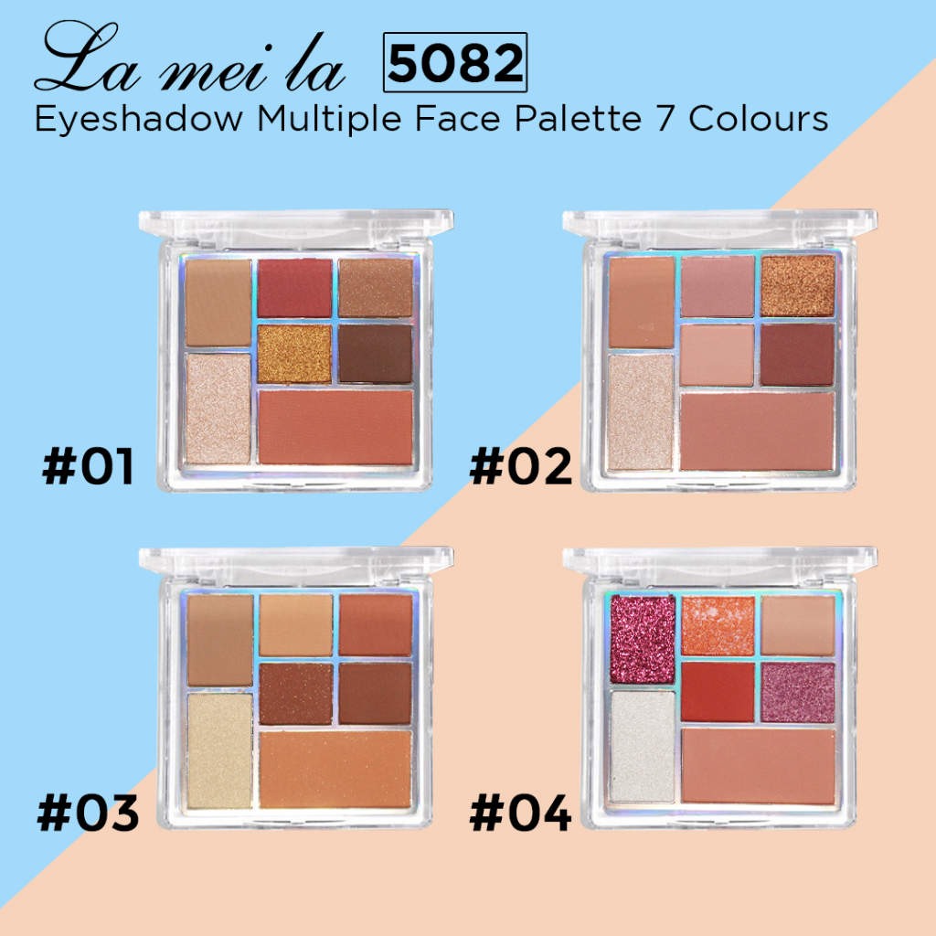 Lameila 5082 Eye Shadow Multiple Face Pallete 7 Warna