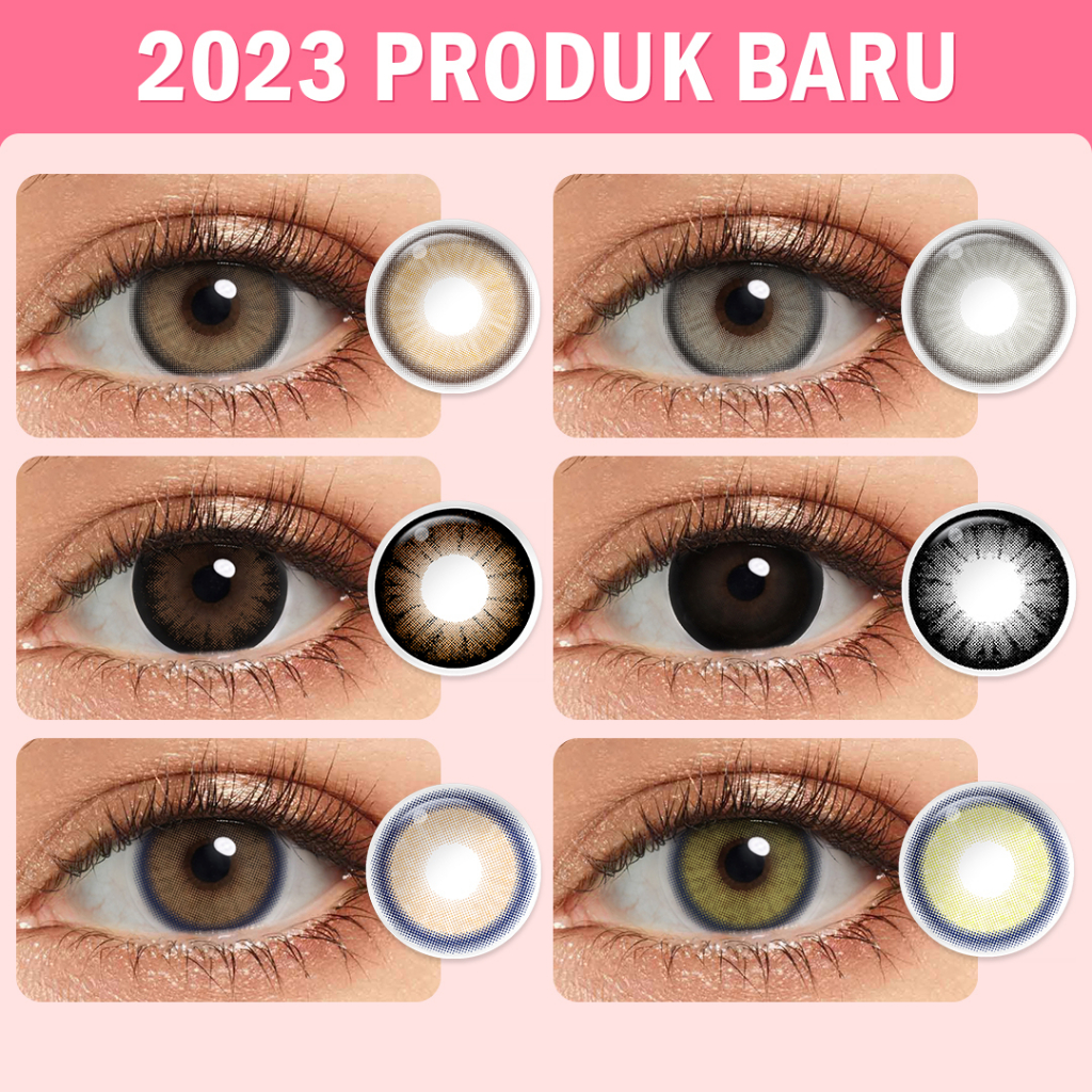 Softlens normal mata 16mm big eyes hitam COD softlens brown lensa kontak soflens 14 mm gray