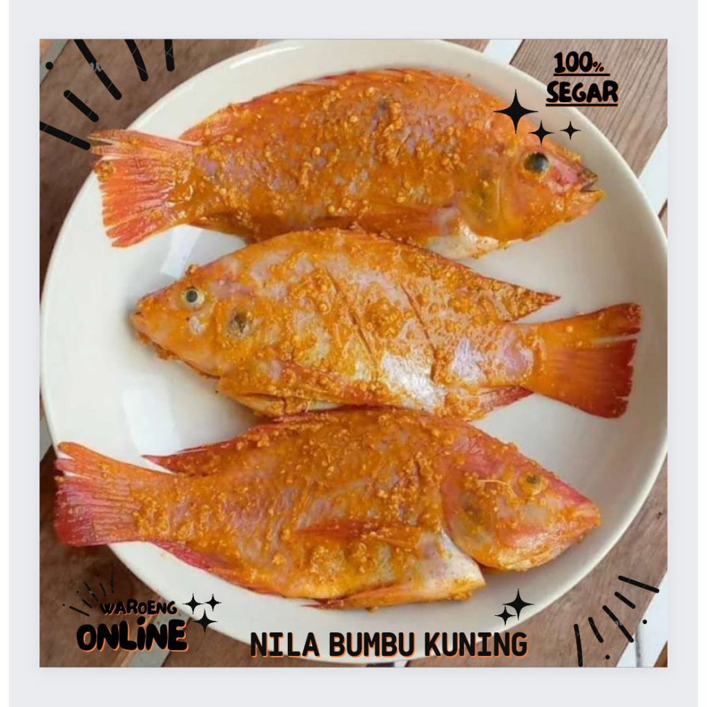 

Ikan Nila Bumbu Kuning Segar 500gr