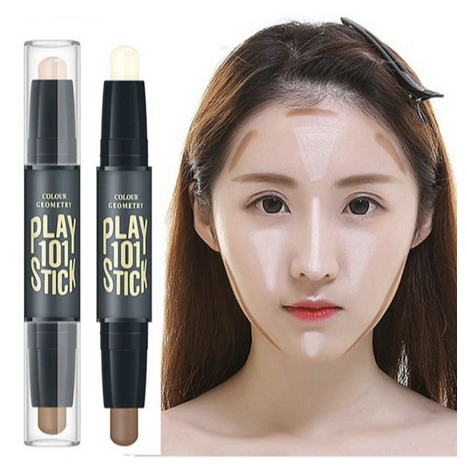 DNM 04 Stick 2-Head Light Shading Concealer Contour Dua Sisi Untuk Mencerahkan Kulit