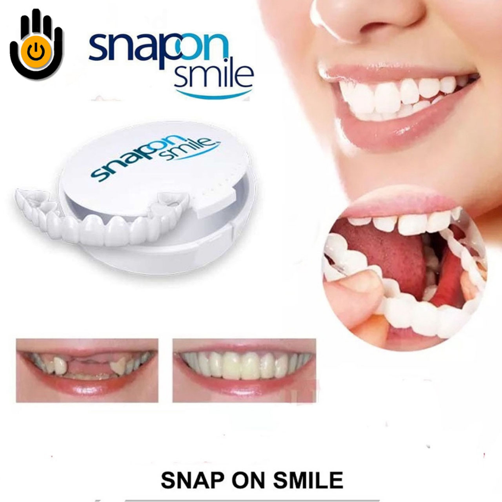 snap on smile gigi palsu perawatan gigi veneer Snap On Smile Gigi Palsu 1 Set Atas Bawah - Gigi Palsu Silikon