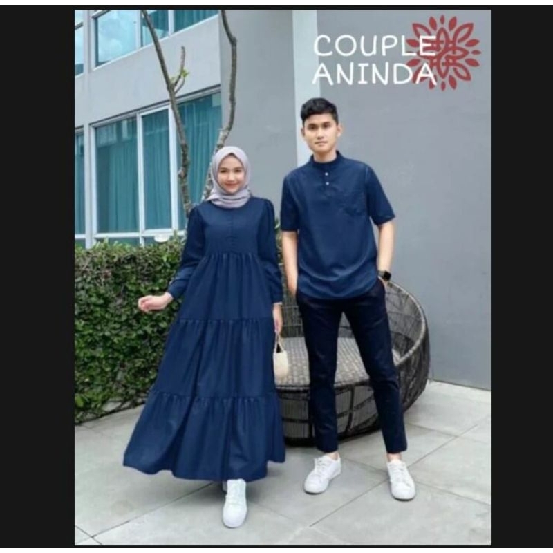 HEMAT *PN* GAMIS PASANGAN / BAJU MUSLIM COUPLE ALISA/ PAKAIAN MUSLIMAH