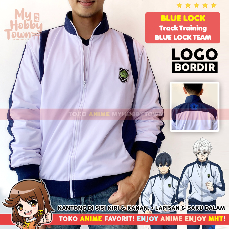 Jaket Tracksuit Trackjacket Cosplay Blue Lock Team Training Isagi Yoichi Bachira Meguru Nagi Seishiro Kunigami Rensuke Hyoma Chigiri