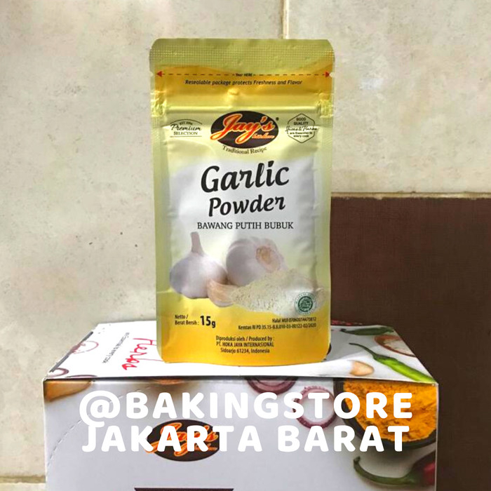

Jay's Kitchen Garlic Powder Zipper 15 GR | Jays Bawang Putih Bubuk