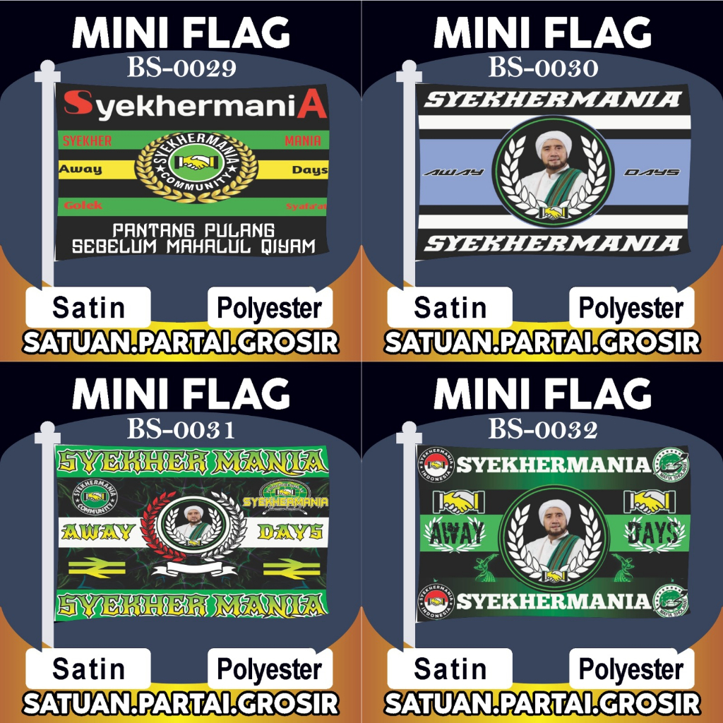 PROMO CETAK BENDERA PRINTING SYEKHERMANIA V8/DESAIN BENDERA SYEKHERMANIA TERBARU/BENDERA SYEKHERMANI