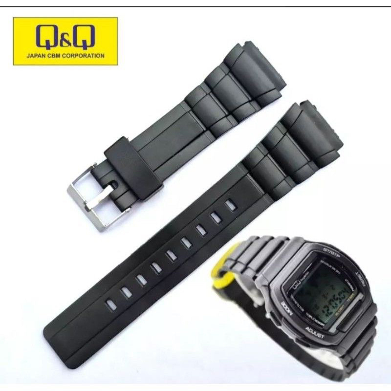 TALI JAM TANGAN QQ QnQ Q&Q DATABANK SUPERIOR MMW3P101Y STRAP