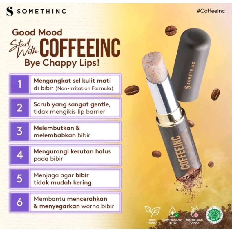 LUCKYSPINLM Somethinc coffeeinc lip scrub