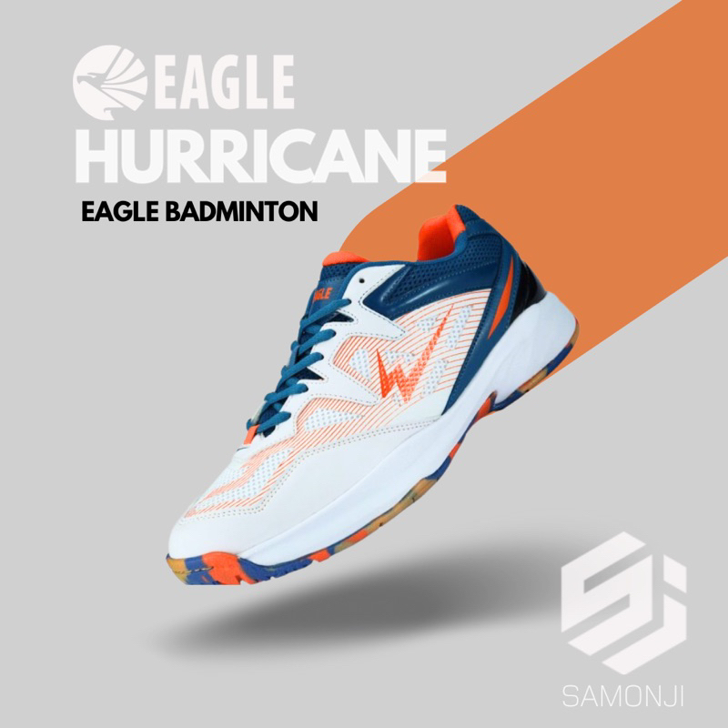 Cuci Gudang Sj Eagle Tipe Hurricane Sepatu Badminton Bulutangkis Dewasa