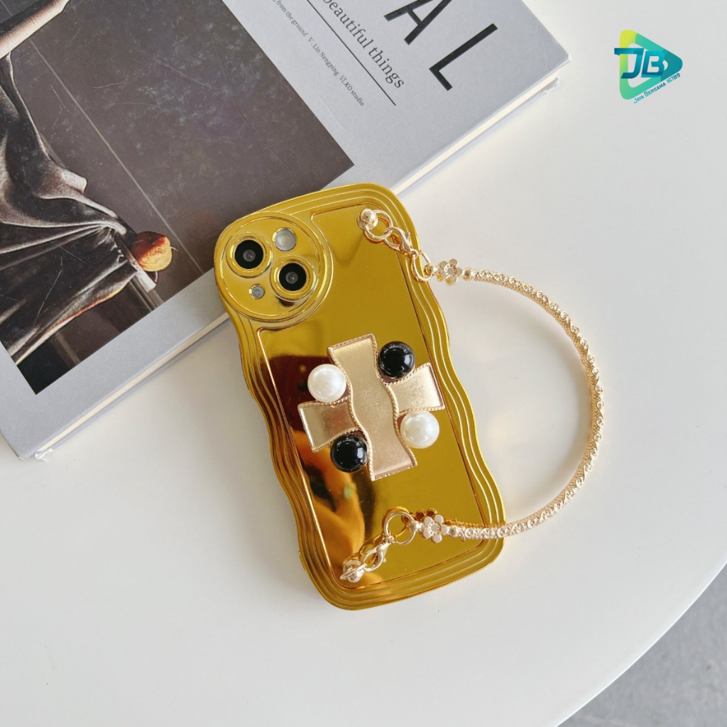 CASE WAVE MODEL TAS JINJING POPSOCKET 3D STAND GOLD FOR REALME 5 5I C3 5S C1 C2 C11 C15 C20 JB8942