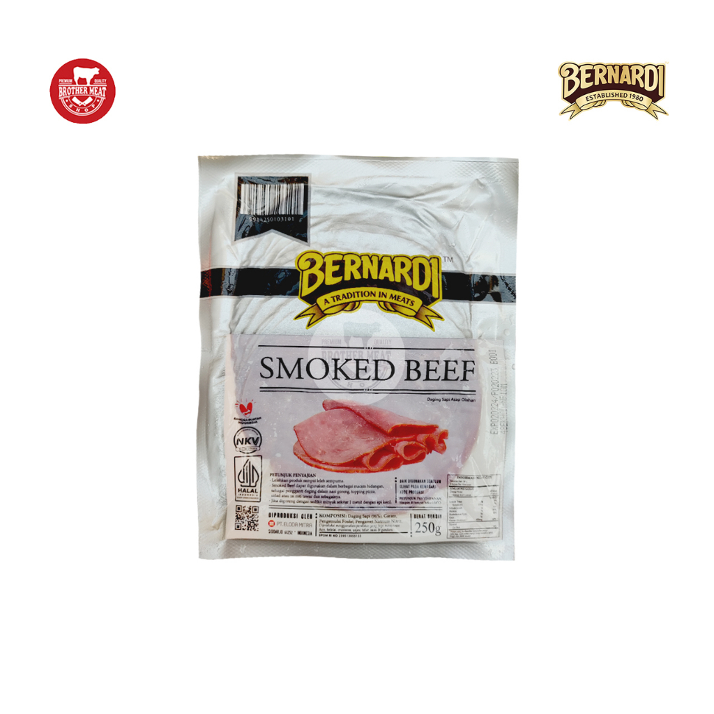 BERNARDI Smoked Beef Bulat 250gr, Halal