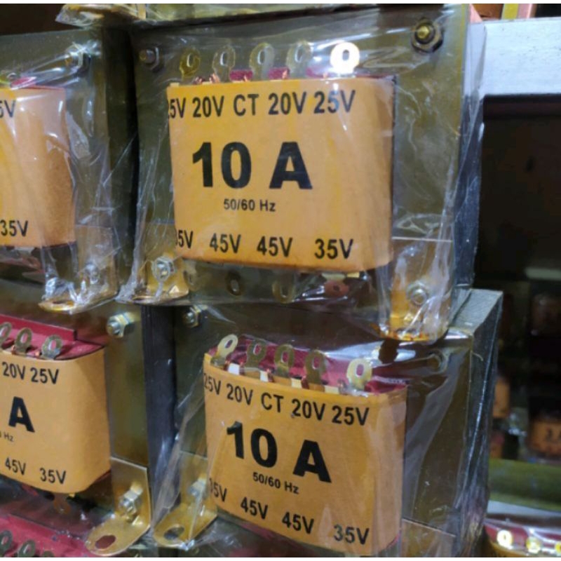 Trafo 10A CT 45V CSH Travo 10A EXTRA 1A Biasa