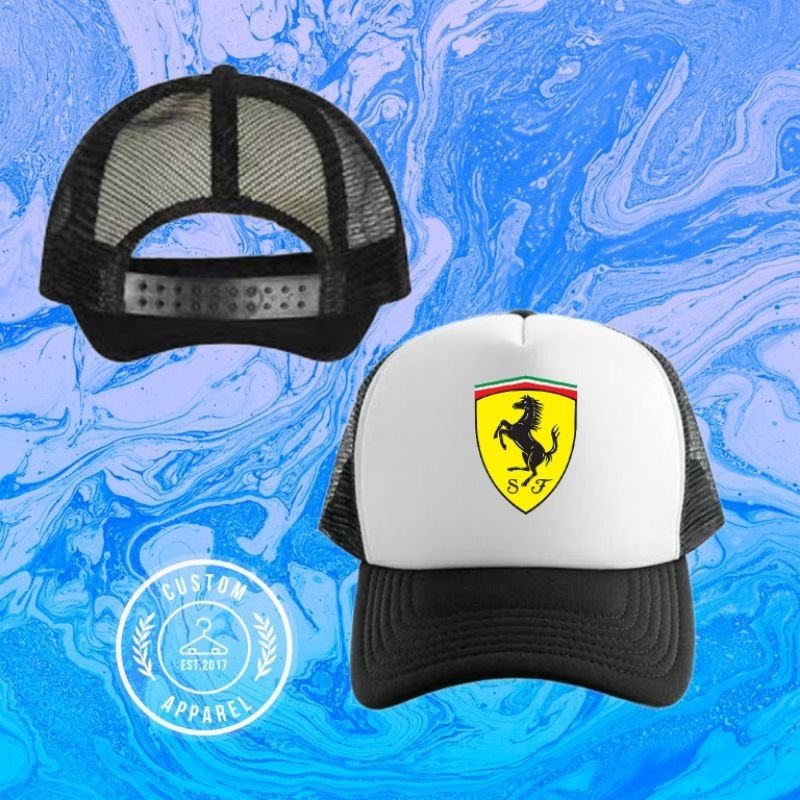 Topi Trucker Hat - Ferrari