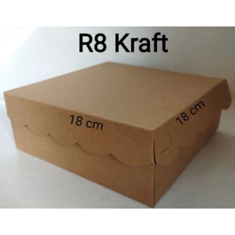 kotak nasiR8kraft// r8 polos#10pcs