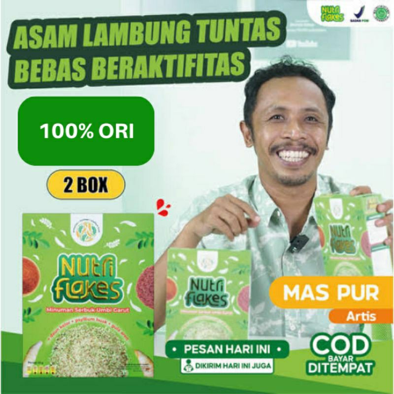 

PAKET HEMAT 2 BOX SEREAL NUTRIFLAKES UMBI GARUT ASLI 100%