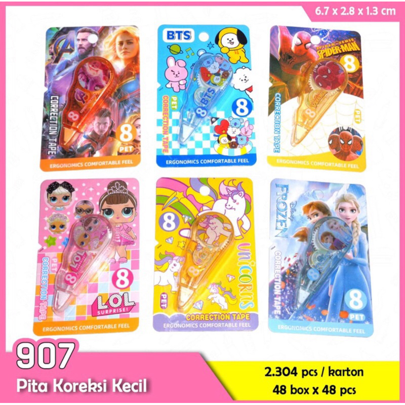 

correction tape / tipe x motif karakter 8m satuan
