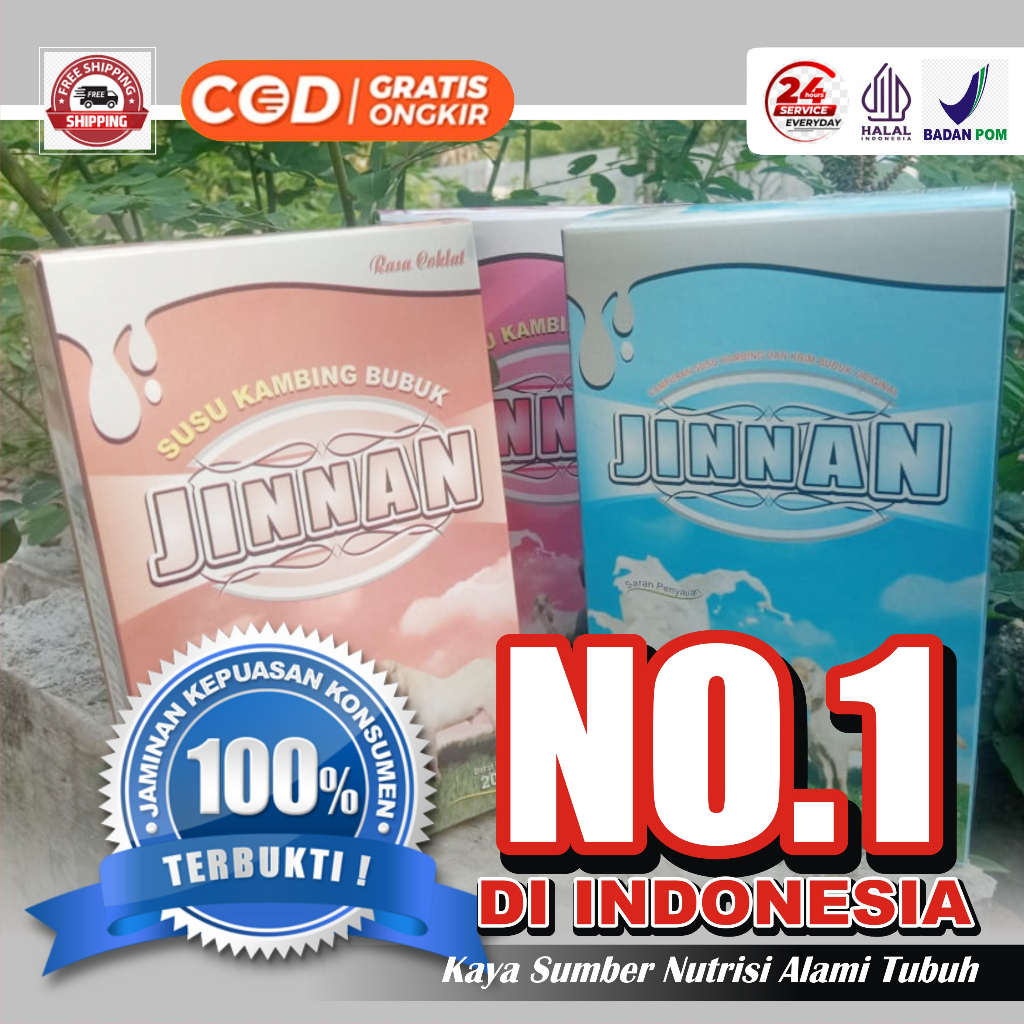 

Susu Kambing Etawa JINNAN Original 100% Asli Murni Terbaik Indonesia