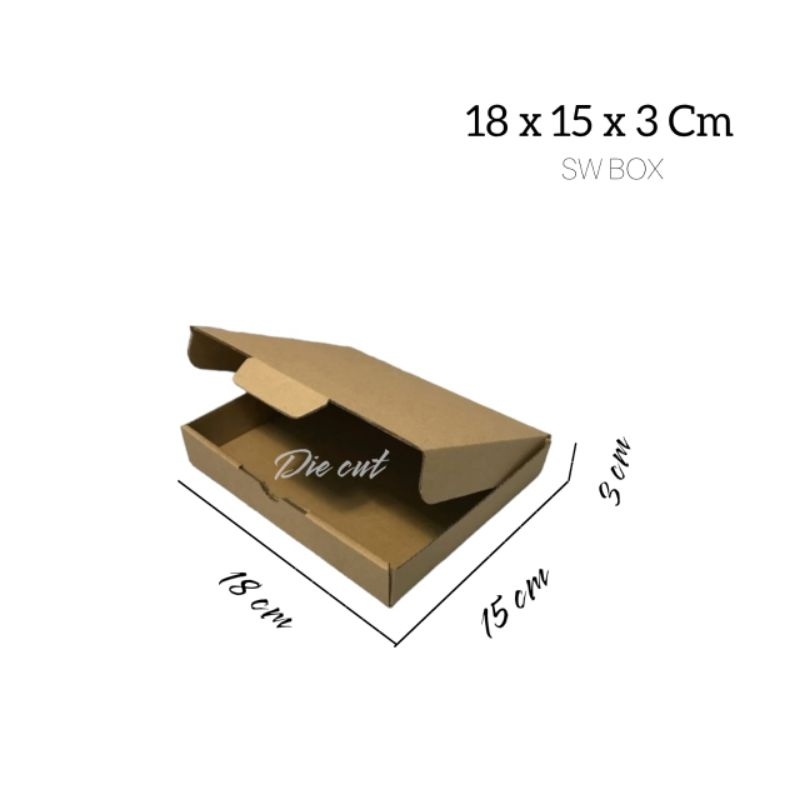 

kardus/karton uk 18x15x3 cm die cut pizza dll