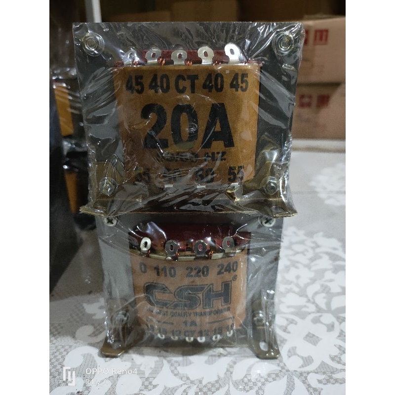 Trafo 20 Amper CT 55 CSH ( tembaga )
