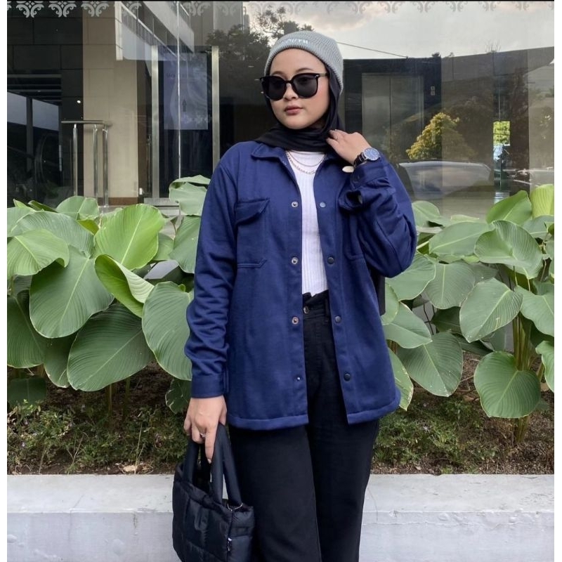 Shacket Jacket  // Atasan Wanita // Outer // Outerwear // Kemeja Wanita // Blouse