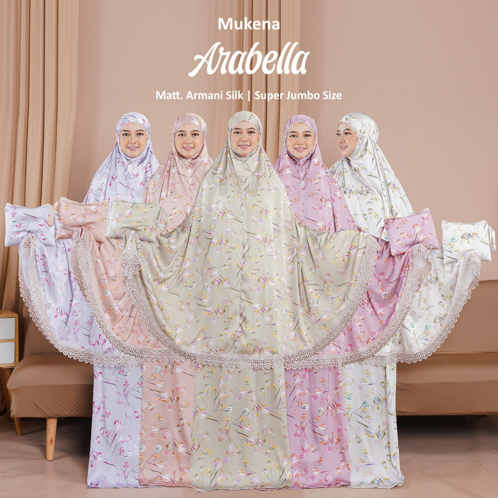 mukena dewasa mukena motif 3in1 motif 3D mukena premium zoe mukena silk super jumbo renda mewah