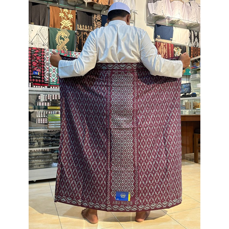 Sarung Goyor ABU NAQIB / Sarung Botol Pria / Sarung Batik Goyor Super