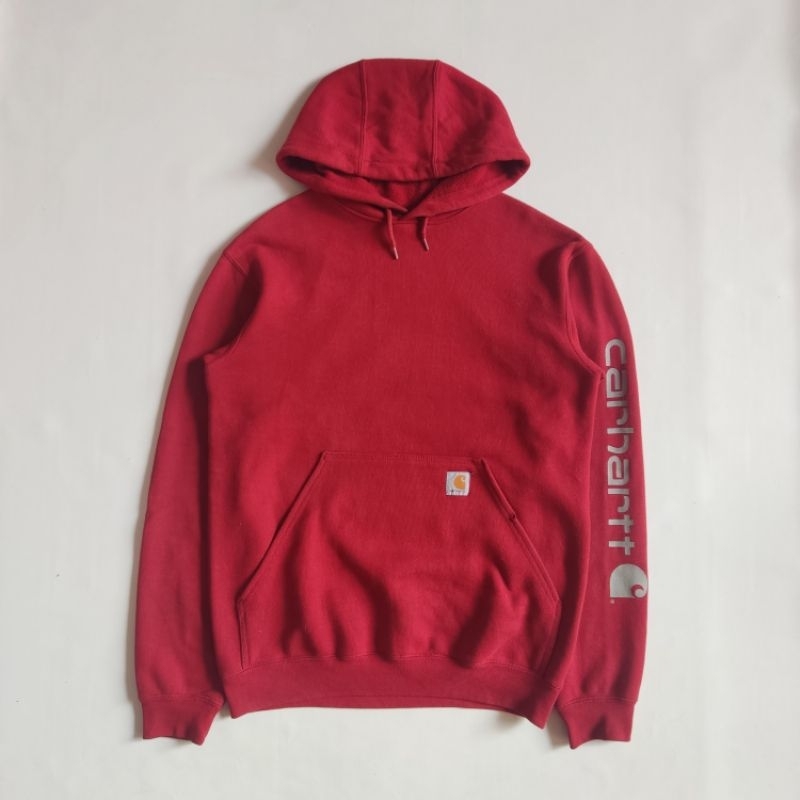 Hoodie Carhartt Spellout Red K288-608
