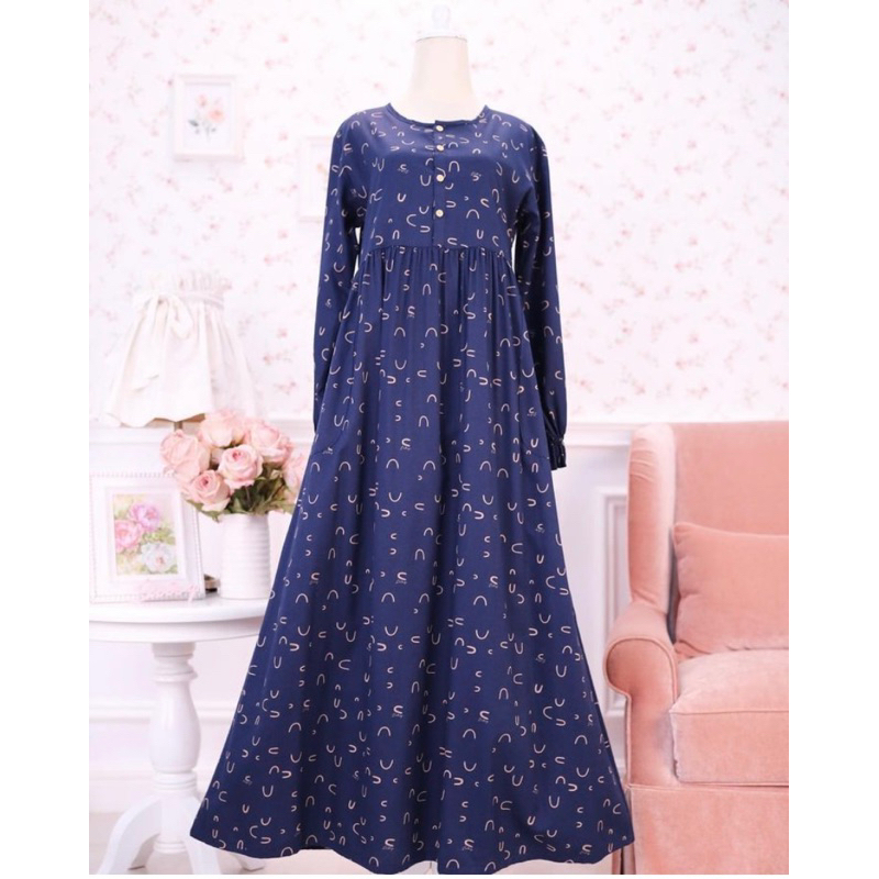 HALEN NAVY NIGHTGOWN DITSY JUNI 2023