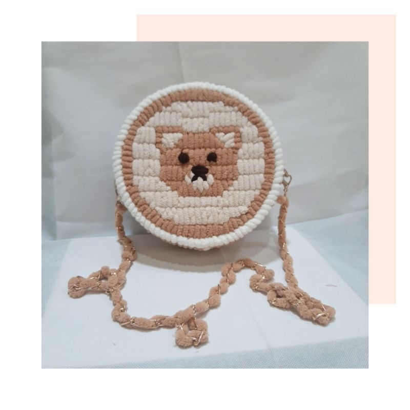 PLASTIC CANVAS BAG || BEAR BAG